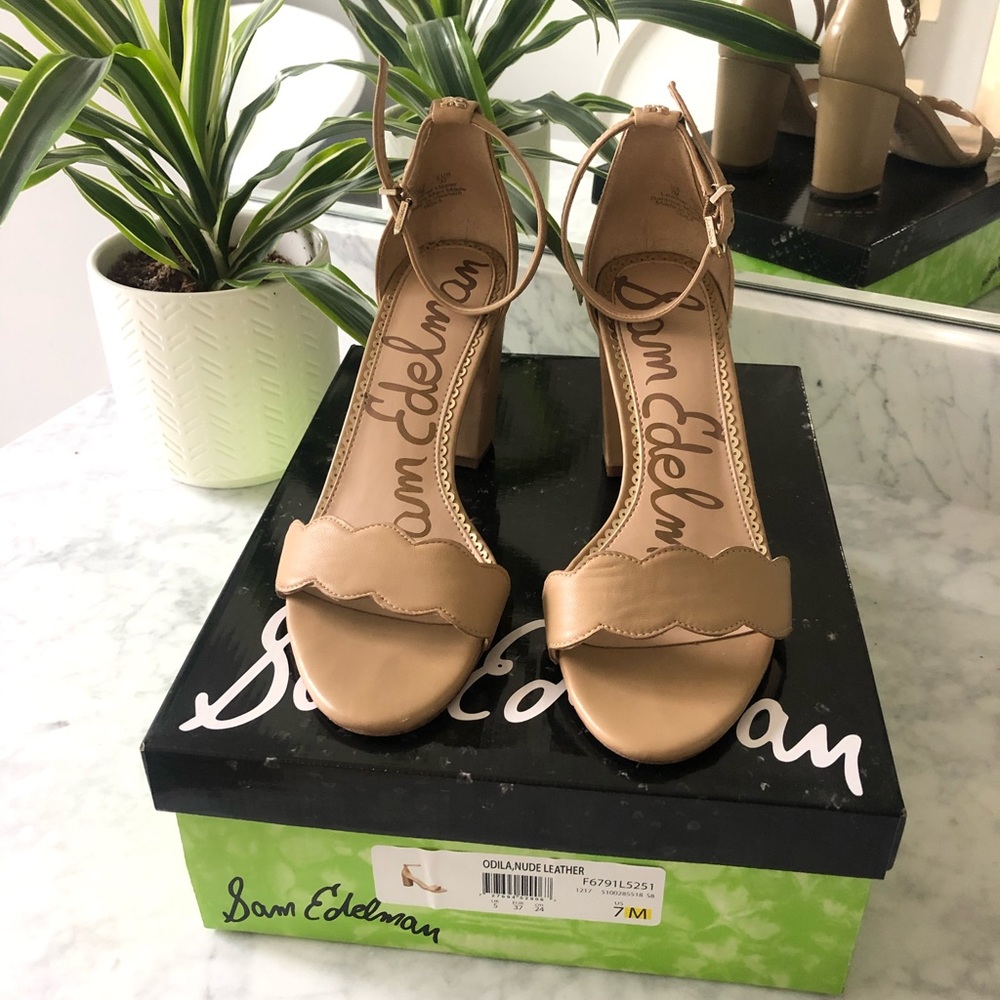 Sam Edelman Odila Ankle Strap Sandal in Nude